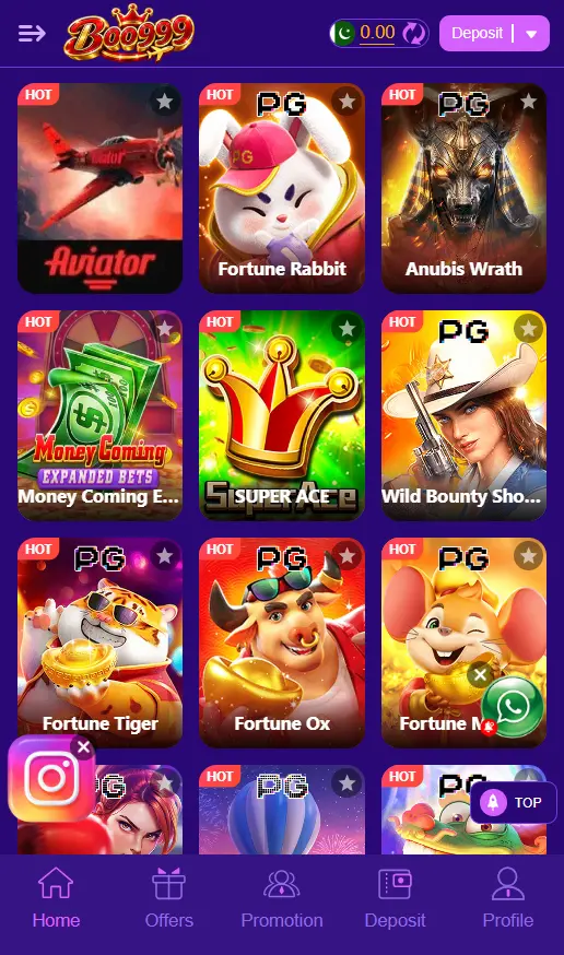 Boo999 pkr app
